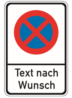 Schild Ihr Wunschtext Parkverbot Halteverbot Parkplatzschild 30x10