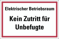 HZ06 Hinweisschild "Elektrischer Betriebsraum"...