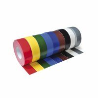 High Professional Gaffer-Tape, glänzend PE-beschichtet BM-029-1, gelb/schwarz, linksweisend, 100 mm x 50 m