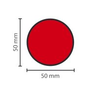 Stellplatzmarkireung standard BM-020, Ronde, 50 mm, rot