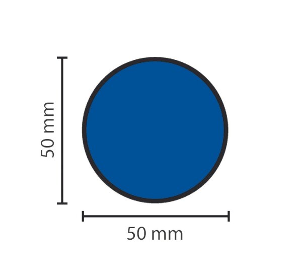 Stellplatzmarkireung standard BM-020, Ronde, 50 mm, blau