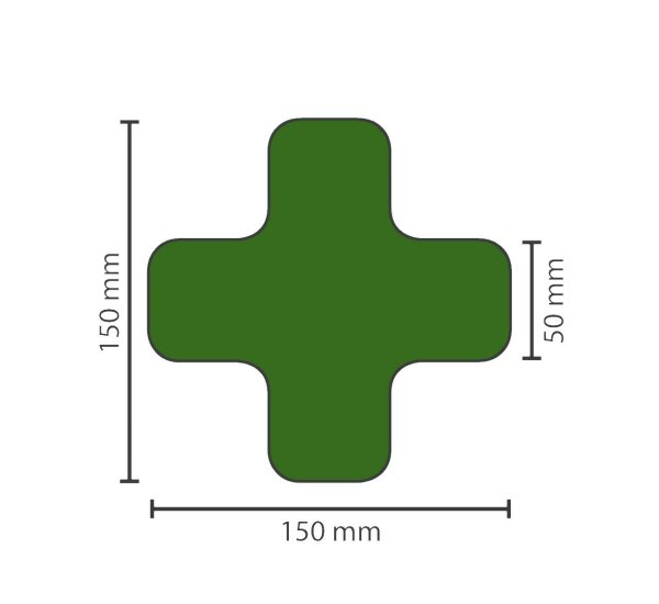 Stellplatzmarkierung extra stark BM-071, X-Stück, 50 mm, grün