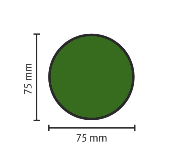 Stellplatzmarkierung extra stark BM-071, Ronde, 75 mm, grün