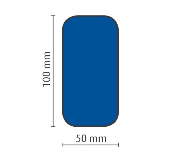 Stellplatzmarkierung strapazierfähig BM-050, Längs-Stück, 50 mm, blau