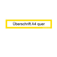 Überschrift Infotasche A4 quer / A3 hoch grün...