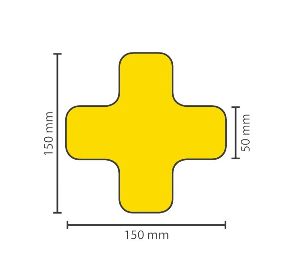 MUSTER: Stellplatzmarkireung standard BM-020 X-Stück 50 mm gelb