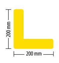 MUSTER: Stellplatzmarkierung lang strapazierfähig LPS-511 L-Stück 50 mm weiß