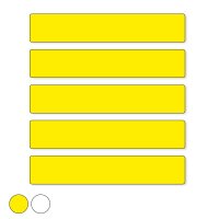 Zebrastreifen Set, 5 Streifen, Polycarbonat gelb, 200 x 1200 mm