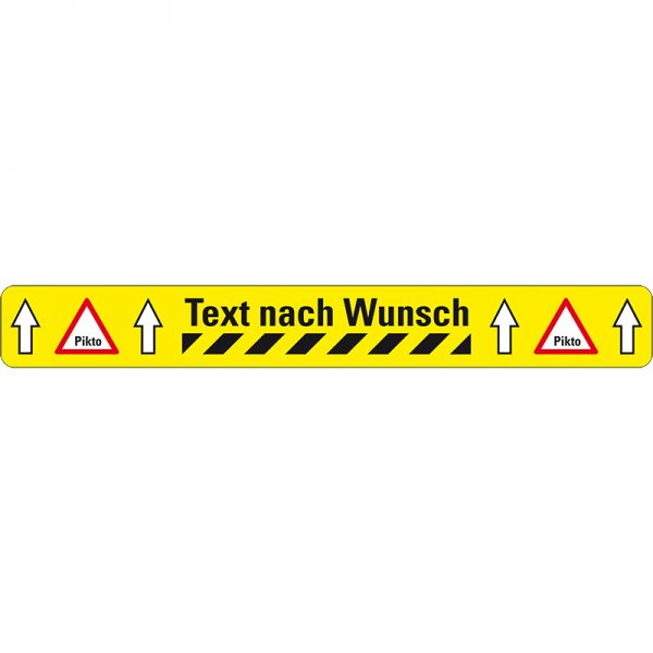 Band strapazierfähig BM-050, Text nach Wunsch, PVC, 75 x 600 mm