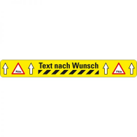 Band strapazierfähig BM-050-1, Text nach Wunsch, Antirutsch R10, 75 x 600 mm