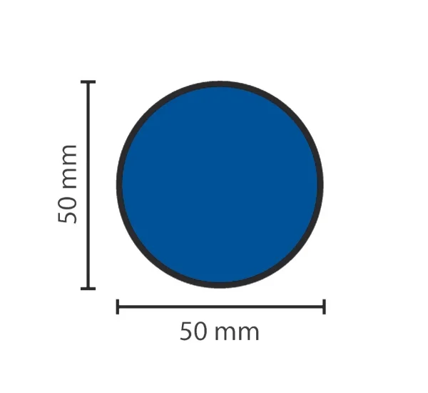 MUSTER: Stellplatzmarkireung extrem strapazierfähig BM-120 Ronde, 50 mm, blau