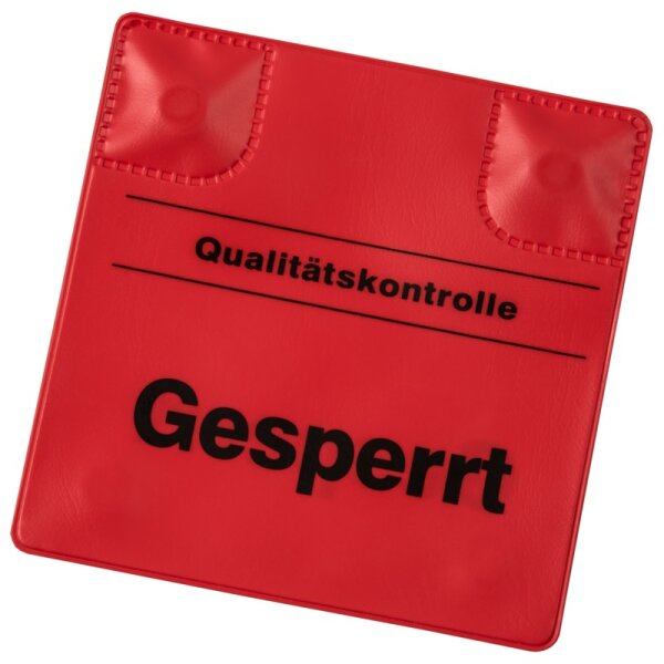 Kennzeichnungspads, magnetisch, rot, Gesperrt