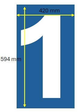 SONDER Kennzeichnung individueller Druck, 594 x 420 x 3 mm